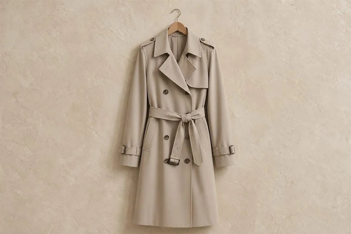 Édition Trench Mi-Long en Gabardine Fluide N°16